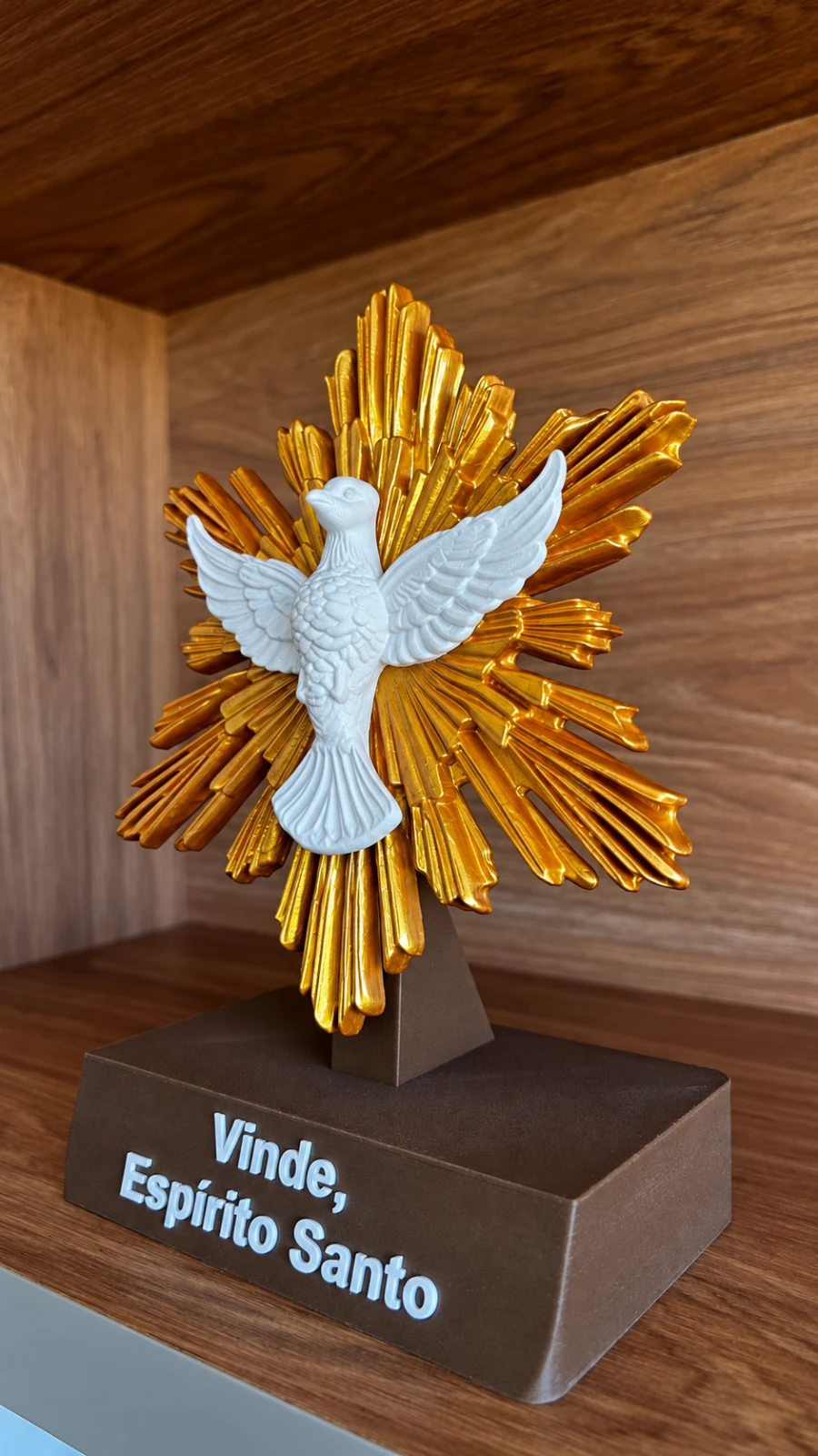 Divino Espírito Santo com Base — 20 cm — foto 3