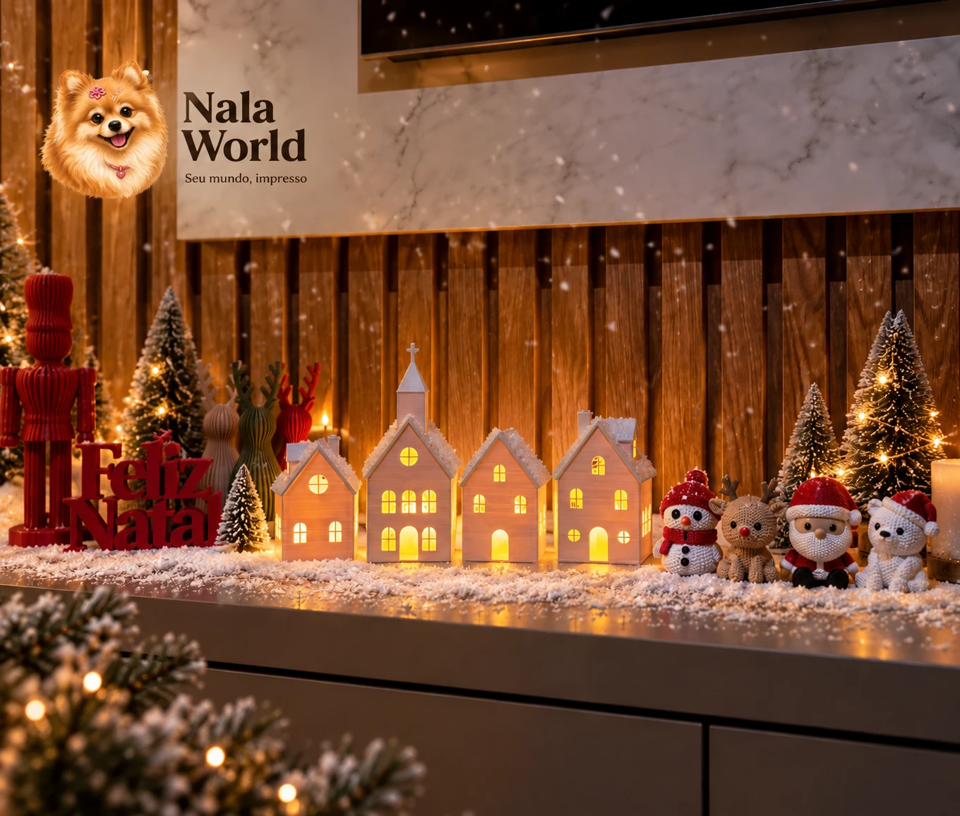 Casinha de Natal para Vela (Unitário) — foto 1