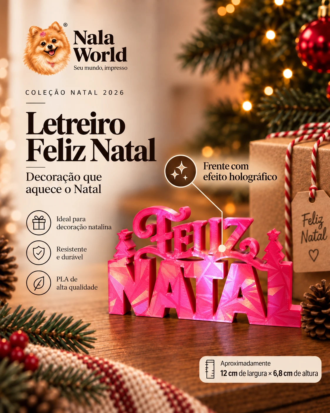 Letreiro Feliz Natal