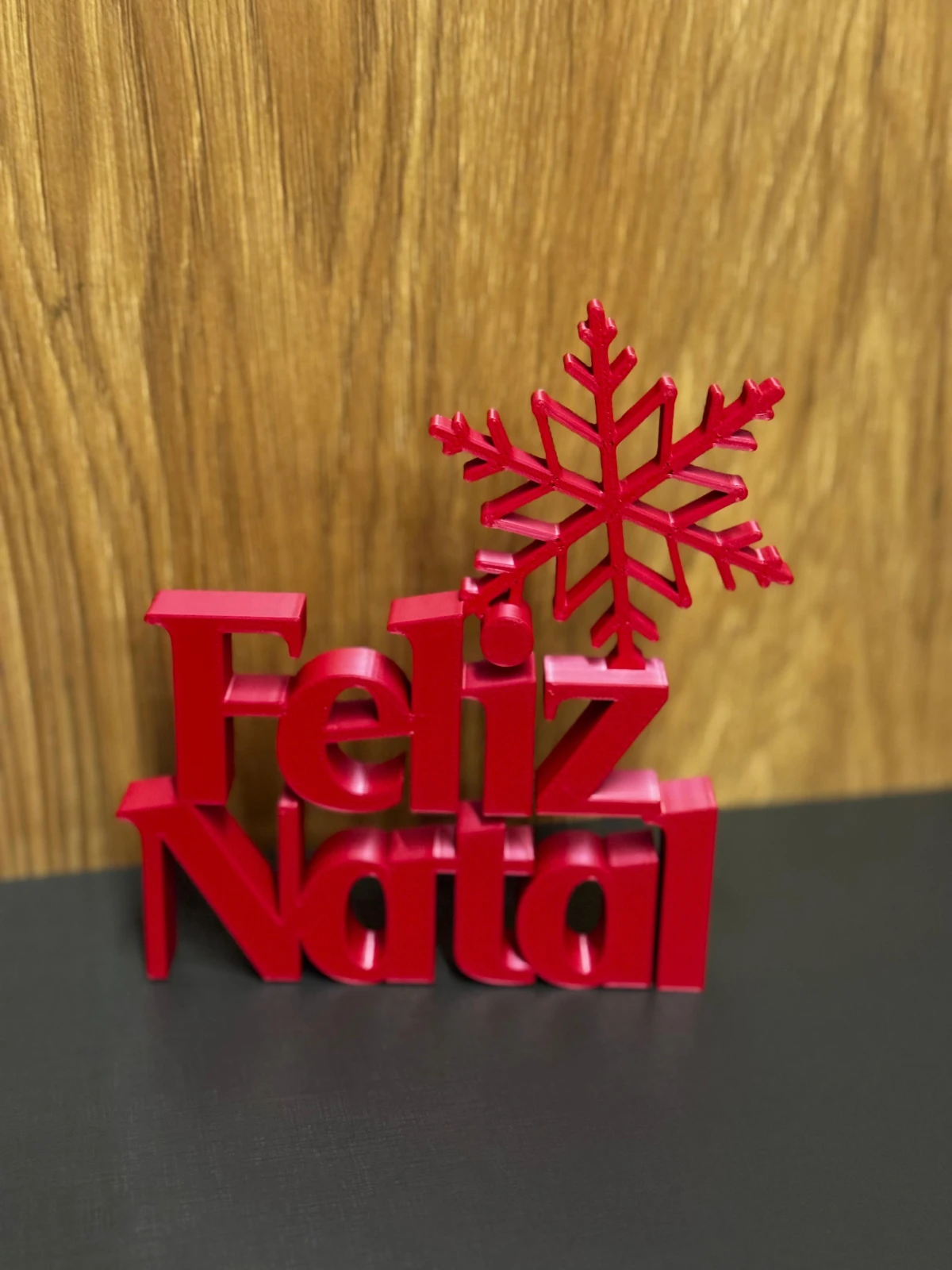 Letreiro Feliz Natal com Floco de Neve — foto 2